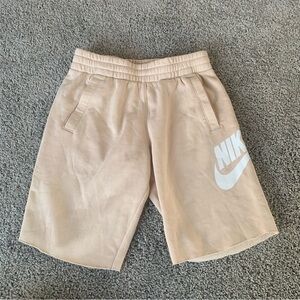 Nike Kids Club Fleece Cut Off Sweat Pant Shorts Size Small